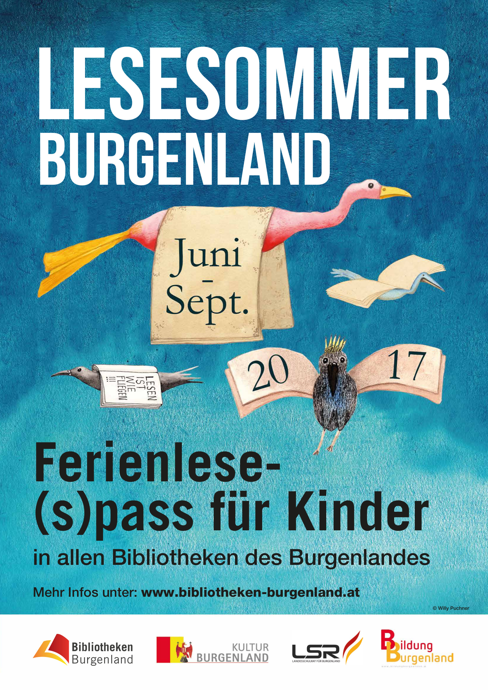 Plakat Lesesommer Burgenland